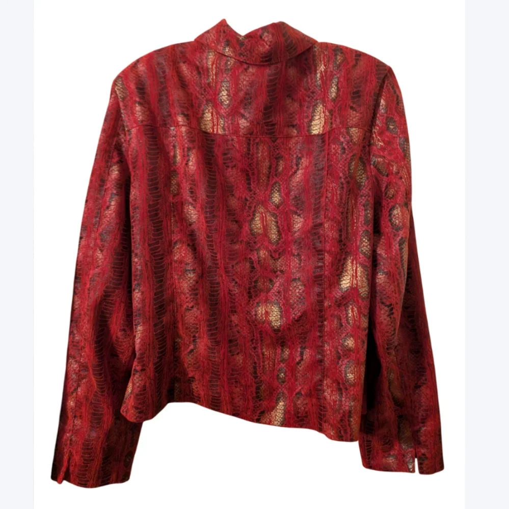 Vintage Linear Snakeskin Jacket Lg‎